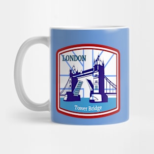 London Tower Bridge- Retro Vintage Patch Mug